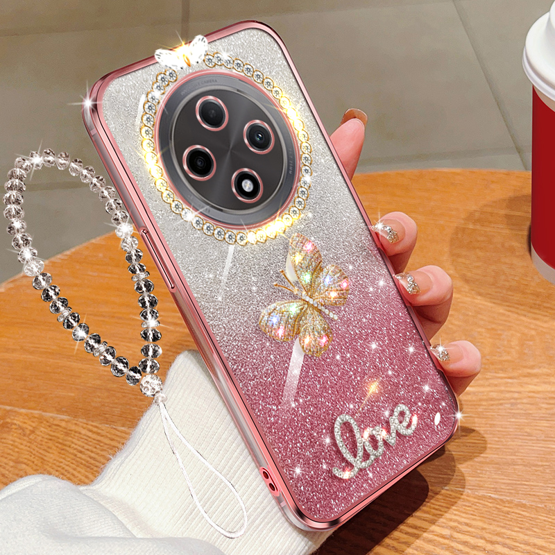 适用OPPOA3Pro手机壳透明闪粉