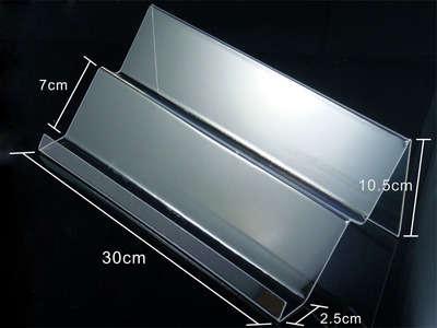 高档亚克力透明手机展示架加长梯形多层钱包面膜支架柜台桌面展示