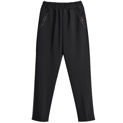 中老年人妈妈加绒裤老年女裤秋冬