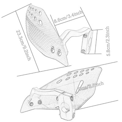 1Pair Motorcycle Hand Guard Handle ProtectNor Shield Motorbi
