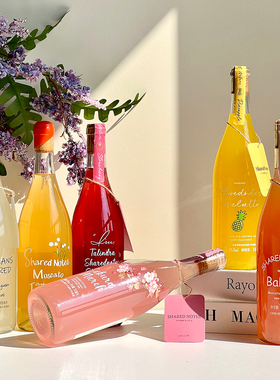 SHAREDNOTES果味莫斯卡托葡萄酒组合芭乐凤梨草莓樱花橙子香蕉酒