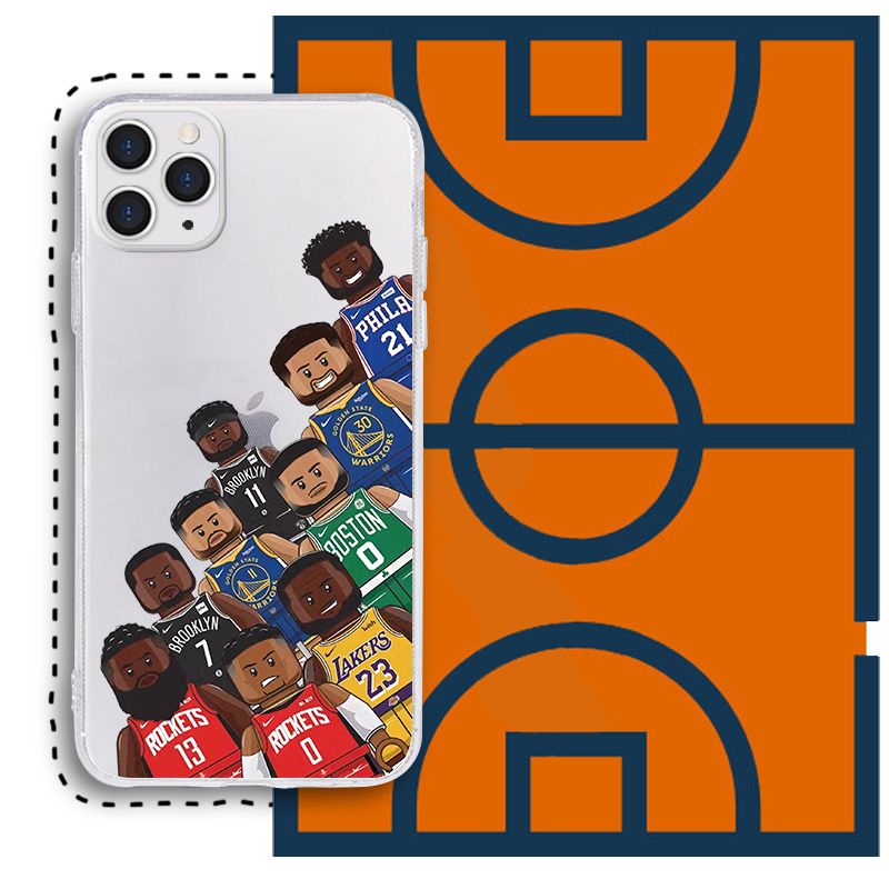 适用OPPOreno3/4篮球球星OPPOr17潮男pro卡通a5/OPPOr15x/OPPOr11s/r9s/Plus/k3/a11/a9x/a8透明findx手机壳