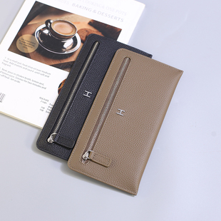 真皮男女式钱包2025新款长款手机包高级感头层牛皮手拿包卡包钱夹