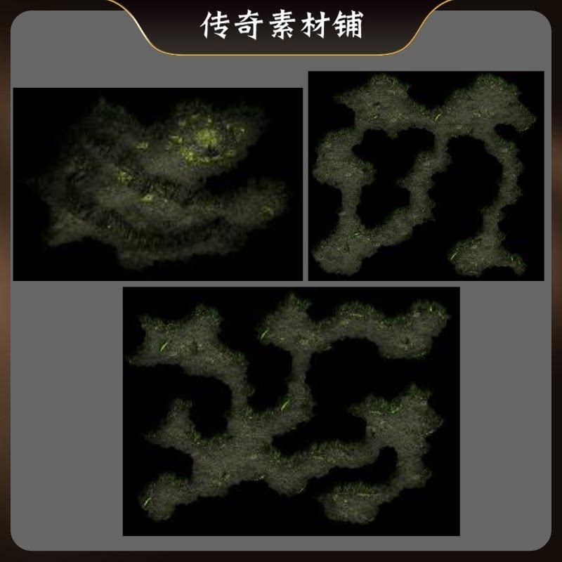 传奇真彩高清地图素材 万魔窟3张 完整封边全套资源