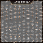 png格式 传奇996素材 浴池男女游泳动作8方向特效