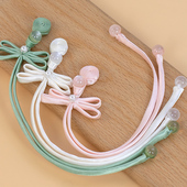 旗袍盘扣扣子玉珠蜻蜓流苏一字扣中式 手工编织纽扣复古装 饰扣配件