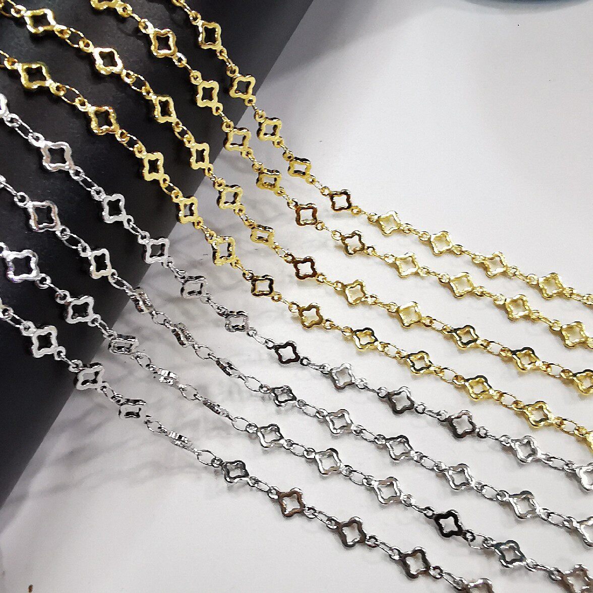 铜镀电镀保色链电泳保色链diy手工项链手链半成品铜链条