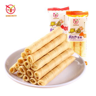 粤统第一份果真香蛋卷豆奶味凤梨味小包装500g散装称重