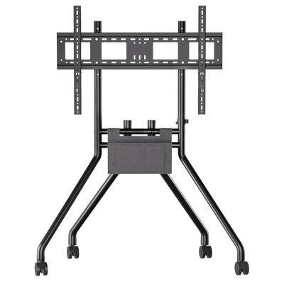白色圆角儿童防磕碰电视落地支架