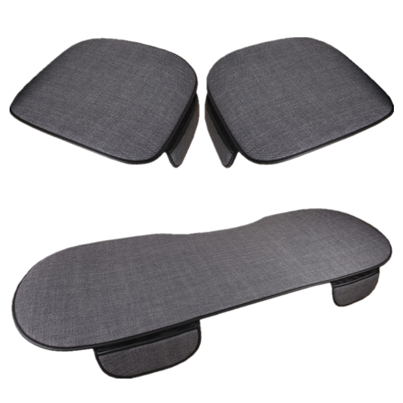 大众新速腾汽车坐垫四季通用单片三件套冬季保暖棉麻车垫子后座垫