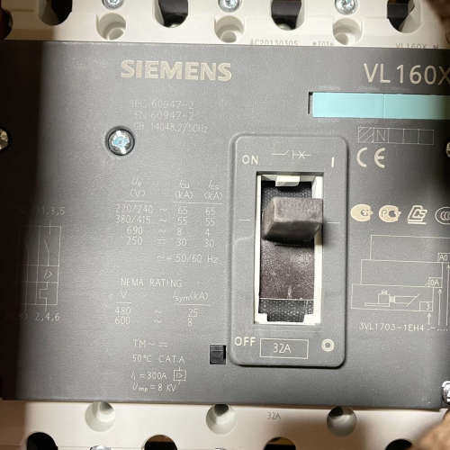 议价-SIEMENS西门子3VL1703-1EH43-0AA0断路