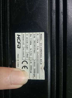 议价-HCFA伺服电机SV-X1MH150A-N2LN，1.5KW