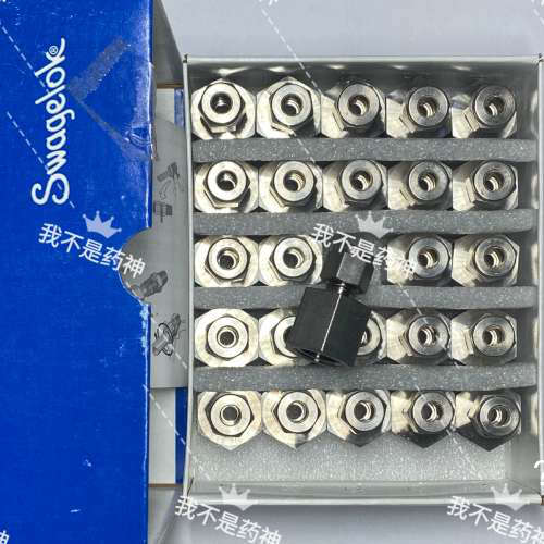 议价-世伟洛克SS-400-7-6不锈钢卡套管接头，内螺纹连接，1