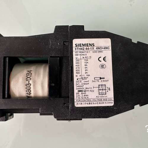 议价-西门子直流中间继电器 3TH42 44-1X，DC220V