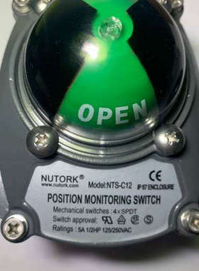 议价-美国NUTORK，行程限位开关信号反馈，气动阀回讯回信器，N