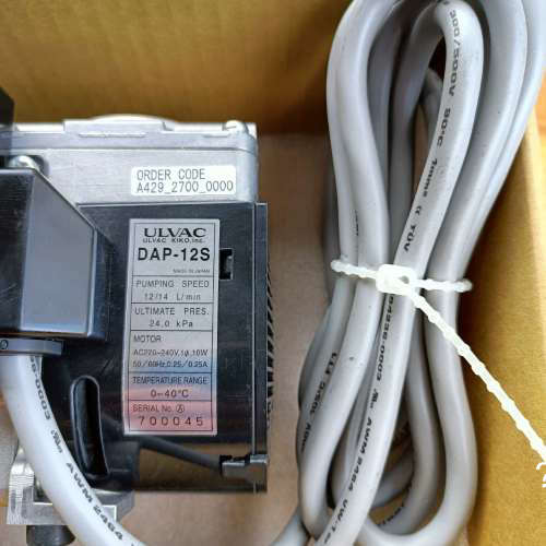 议价-ULVAC 爱发科，DAP-12S真空泵，全新无包装，需要的