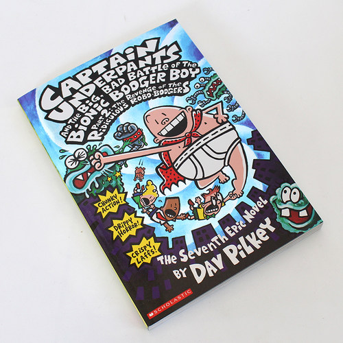 7~10岁 内裤超人大战鼻涕金刚2: 鼻涕虫的复仇Captain Underpants and the Big, Bad Battle of the Bionic Booger Boy 英文原版