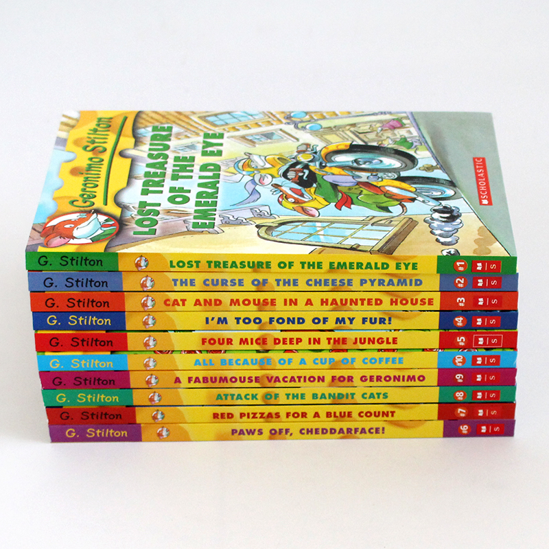 老鼠记者11-20册 Geronimo Stilton 英文原版章节桥梁漫画书