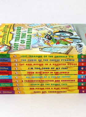 老鼠记者11-20册 Geronimo Stilton 英文原版章节桥梁漫画书