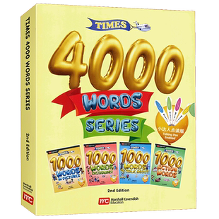 正版 times 4000 words series 小达人点读少儿英语图解词典4册全套幼儿少儿英语核心词汇4000常见词日常口语情景对话中英双语发音