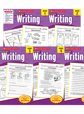 学乐英文原版 Scholastic Success with Writing 1-5册 英语写作练习