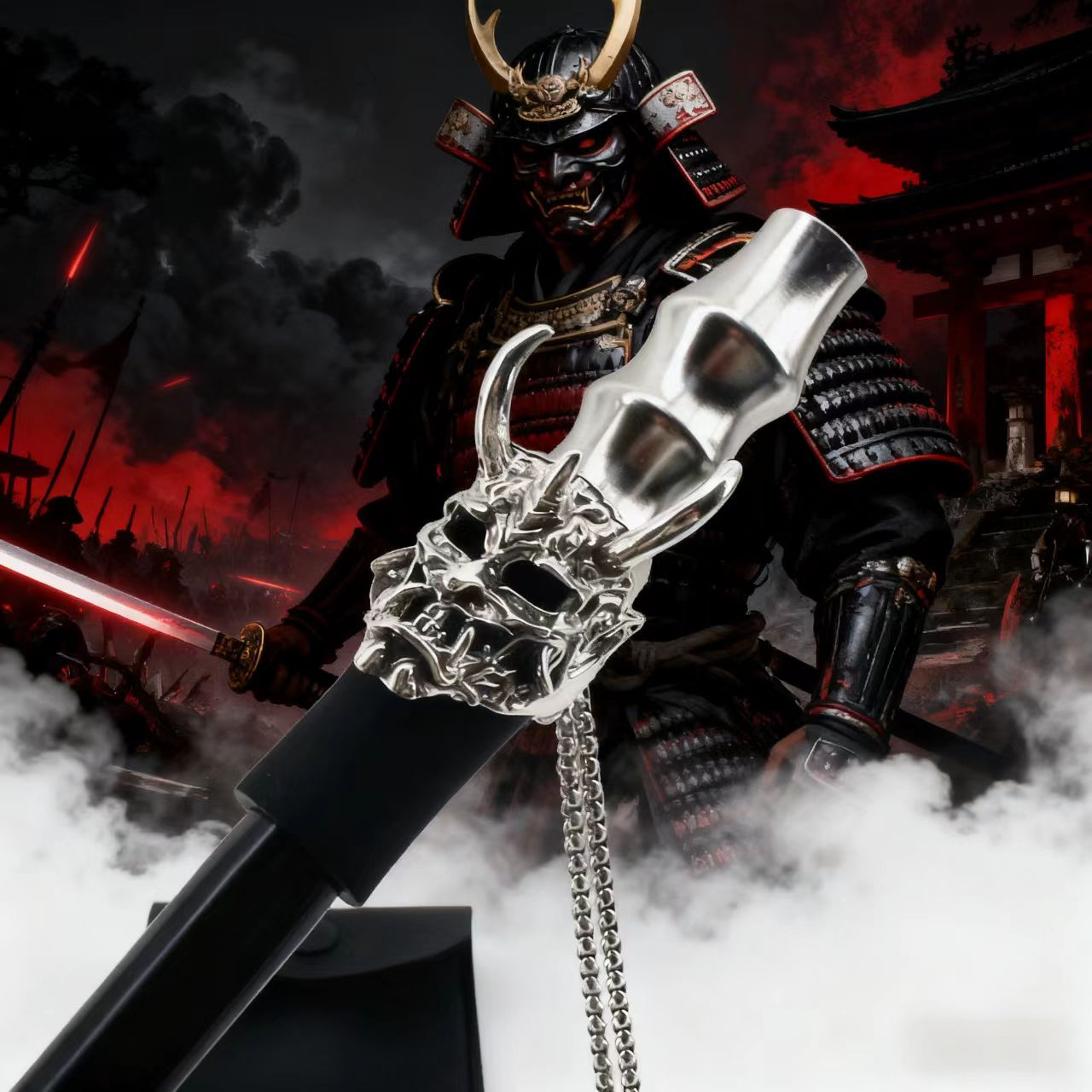 阿尔法赫烟嘴美杜莎金属套嘴网红爆款不锈钢配件高级感便携可循环