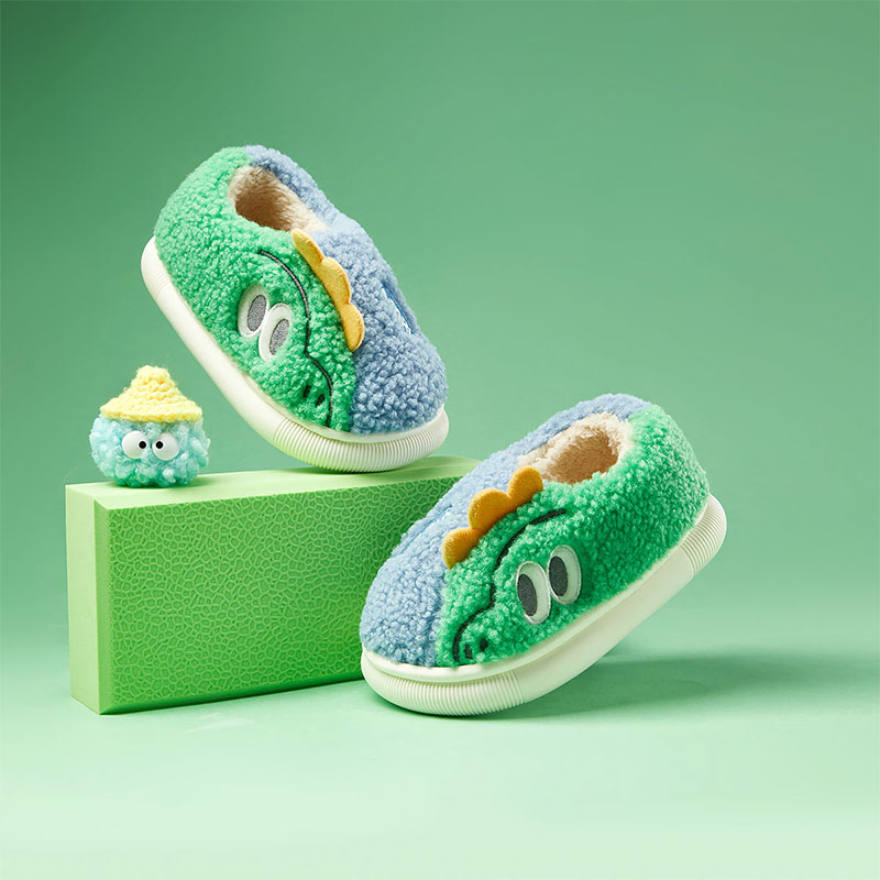 尤新2025新款儿童棉拖鞋冬季室内家居毛毛鞋保暖秋冬宝宝毛棉拖鞋