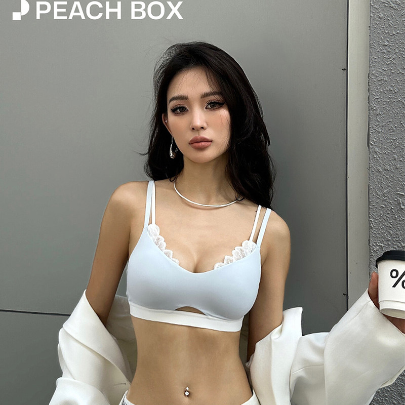 运动内衣女薄款大胸显小胸聚拢无痕无钢圈速干健身瑜伽文胸罩套装