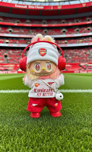 17cm拉布布3衣服亨利阿森纳二客球衣前方高能Labubu三代新款娃衣