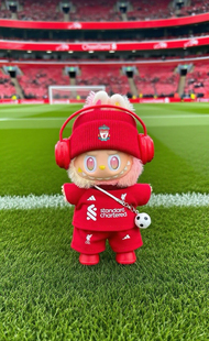 定制17cm玩偶衣服一二三代拉布布利物浦球衣足球服labubu新款娃衣