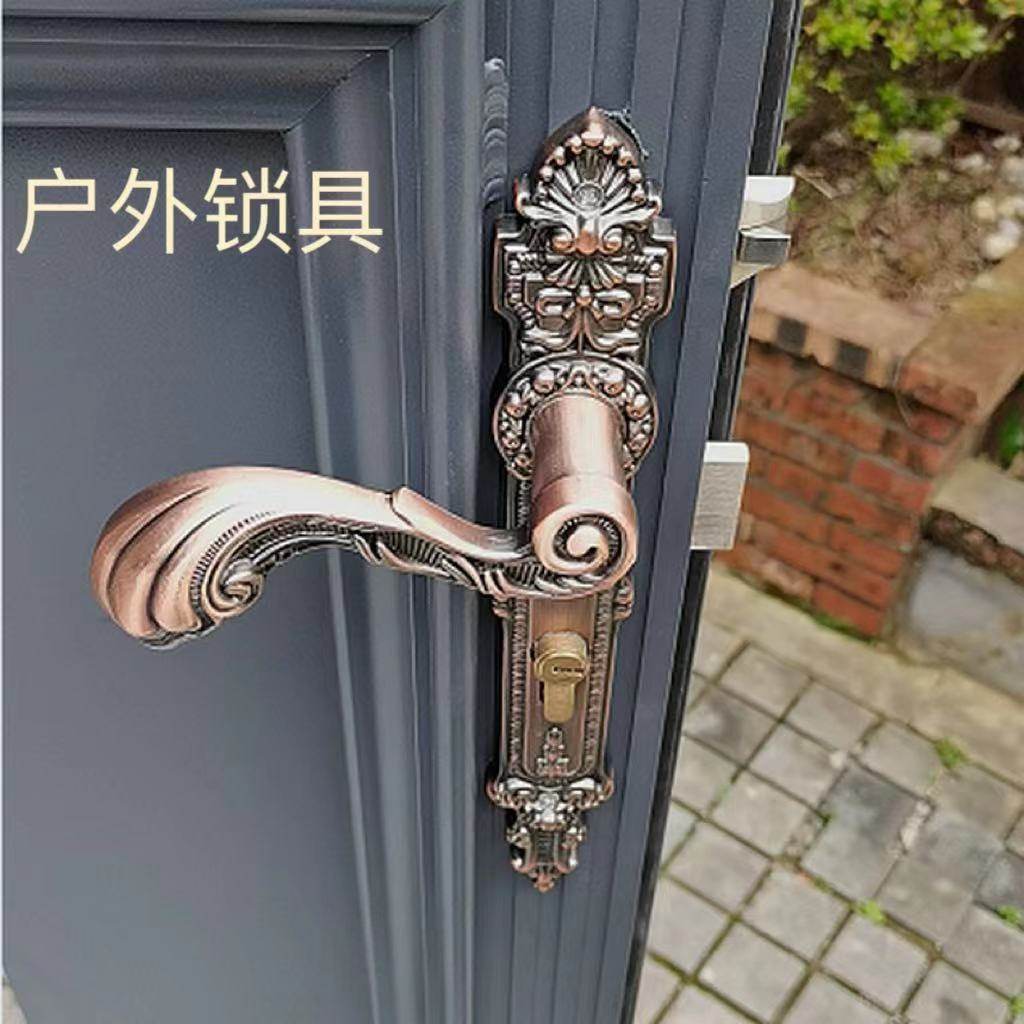 锌合金户户外铝艺大门锁