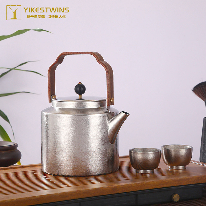 高端手工纯钛烧水壶大容量钛茶壶