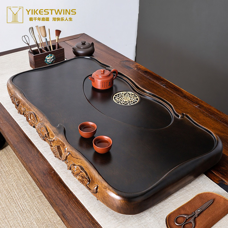 茶盘家用整块实木简约大号茶台