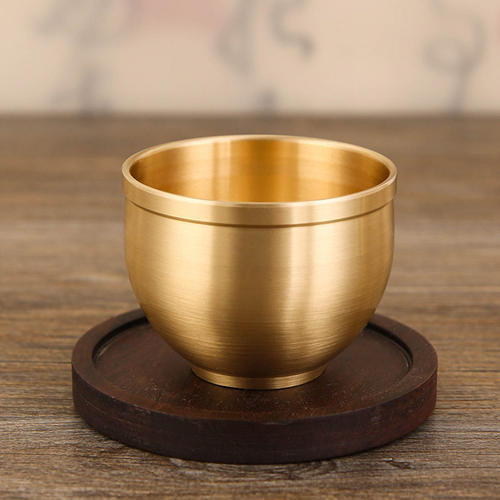 纯黄铜二两小酒杯传统高档家用老式功道铜酒壶精致复古百福龙凤杯