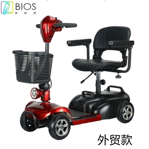 跨境老人代步车老年人四轮电动车代步车残疾人折叠小型锂电电瓶车
