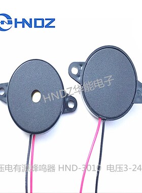 供应3095压电有源蜂鸣器HND-3095尺寸30*9.5mm  3095蜂鸣器3-24V