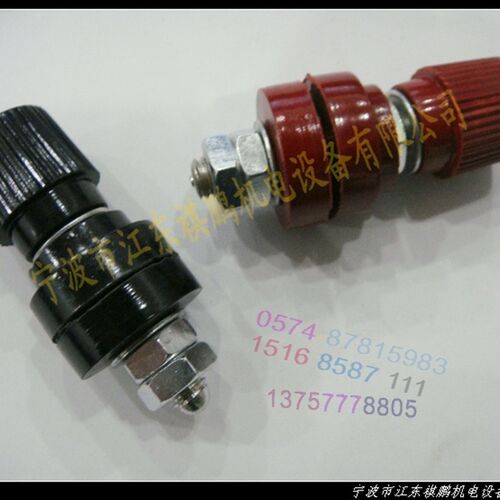 JS-333 接线柱 铜芯柱 芯直径6MM 型号333 红/黑