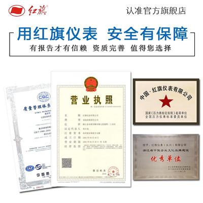 红旗压力表Y-50Z轴向膜盒