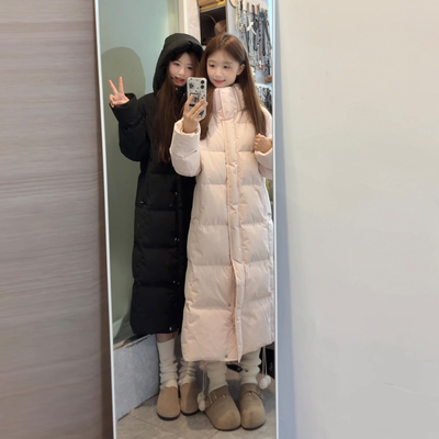 超好看中戏羽绒棉服女款2025新款棉袄冬季加厚中长款过膝棉衣外套