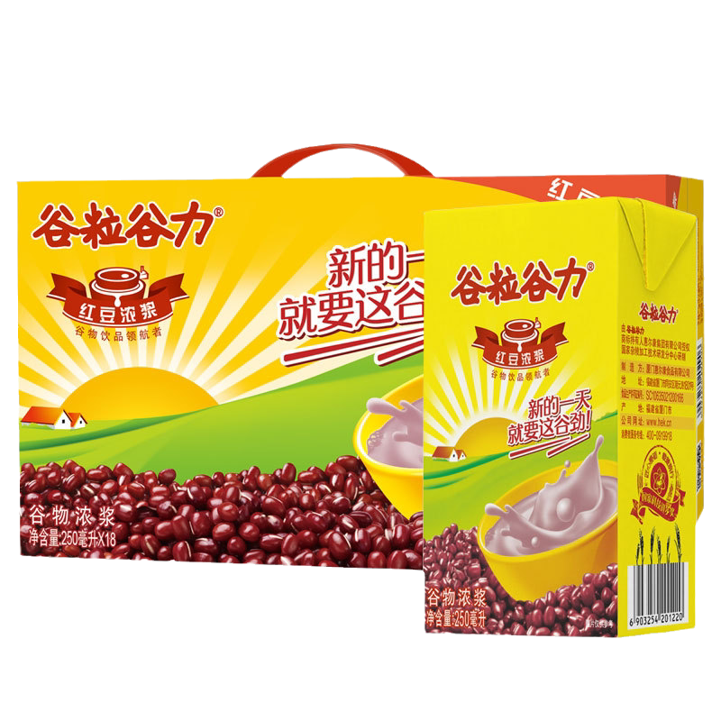 谷粒谷力绿豆花生浓浆营养早餐奶