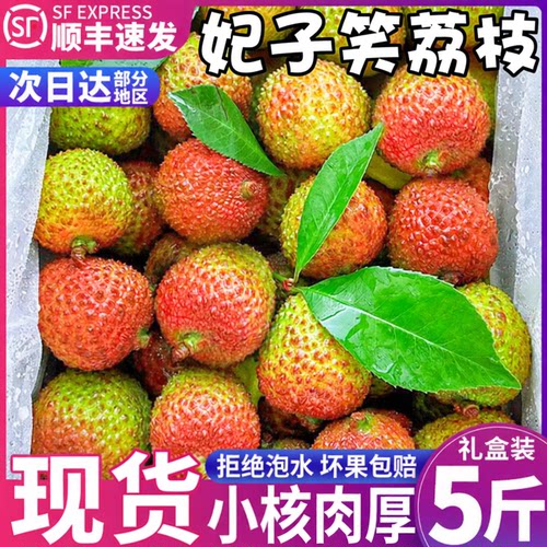 顺丰冷链！现摘5斤妃子笑荔枝鲜