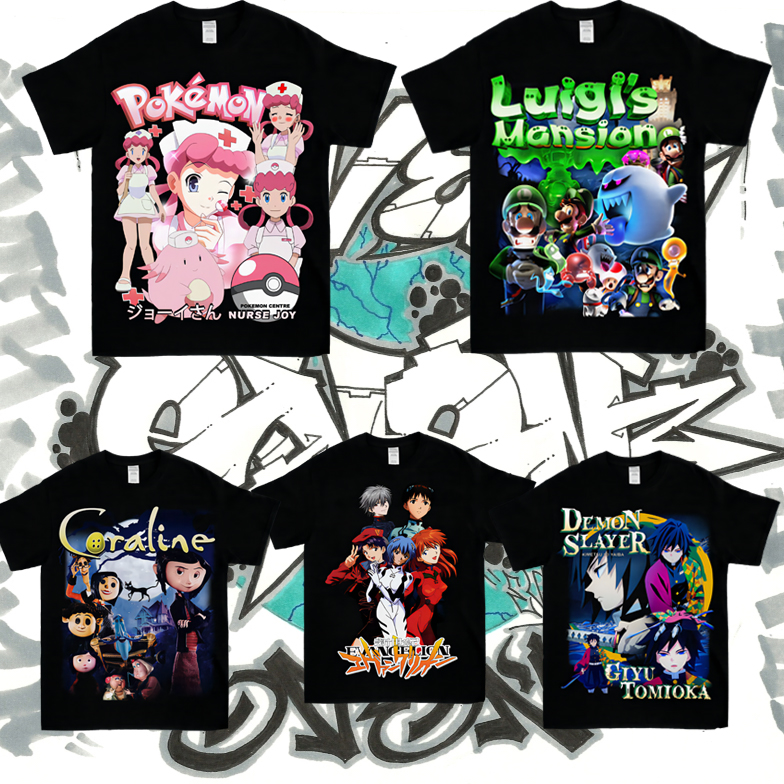 拳皇2024日系印花动漫卡通短袖