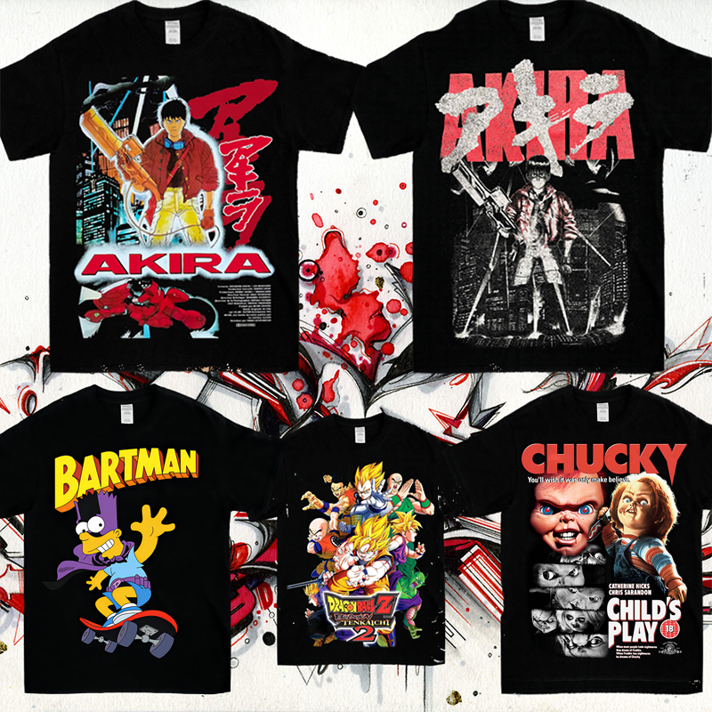 2024拳皇日系动漫印花卡通短袖