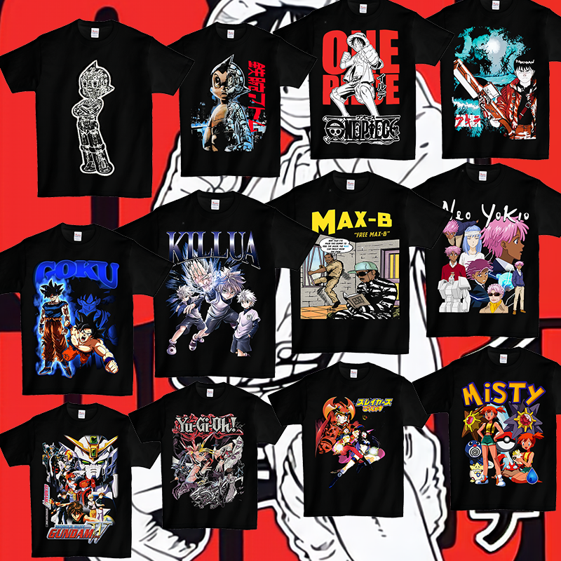 拳皇2024动漫印花体恤男装女装