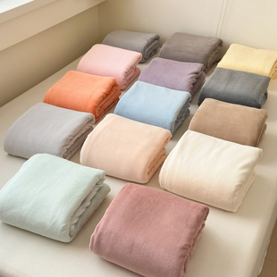 牛奶绒床单单件冬季加绒毛绒毯子加厚学生宿舍单人珊瑚绒毛毯铺床