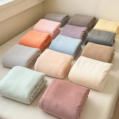 双面加绒牛奶绒床单学生宿舍