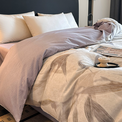 加厚100%全棉磨毛被套