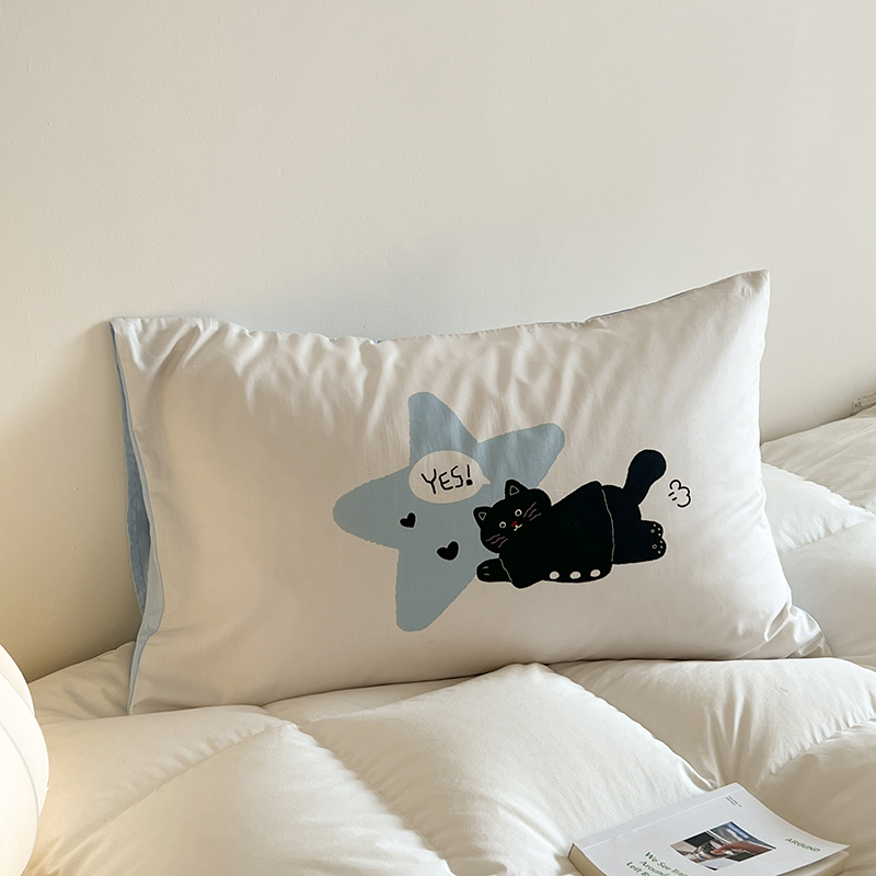 全棉数码定位枕套四季