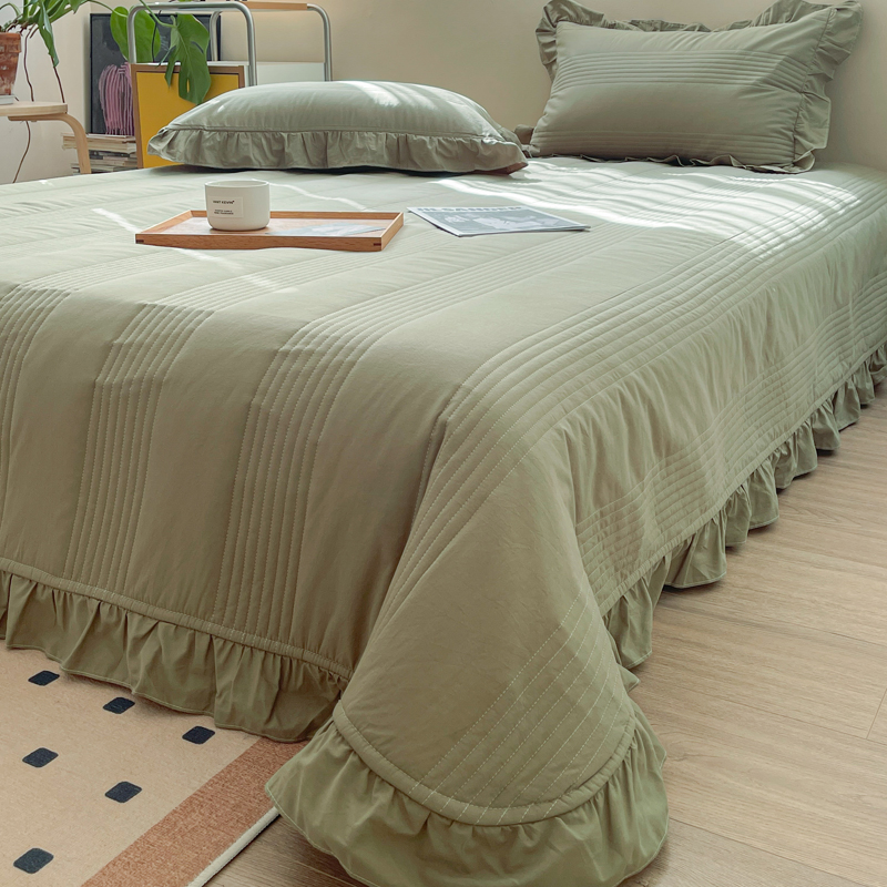 寝言床盖水洗棉全棉夹棉