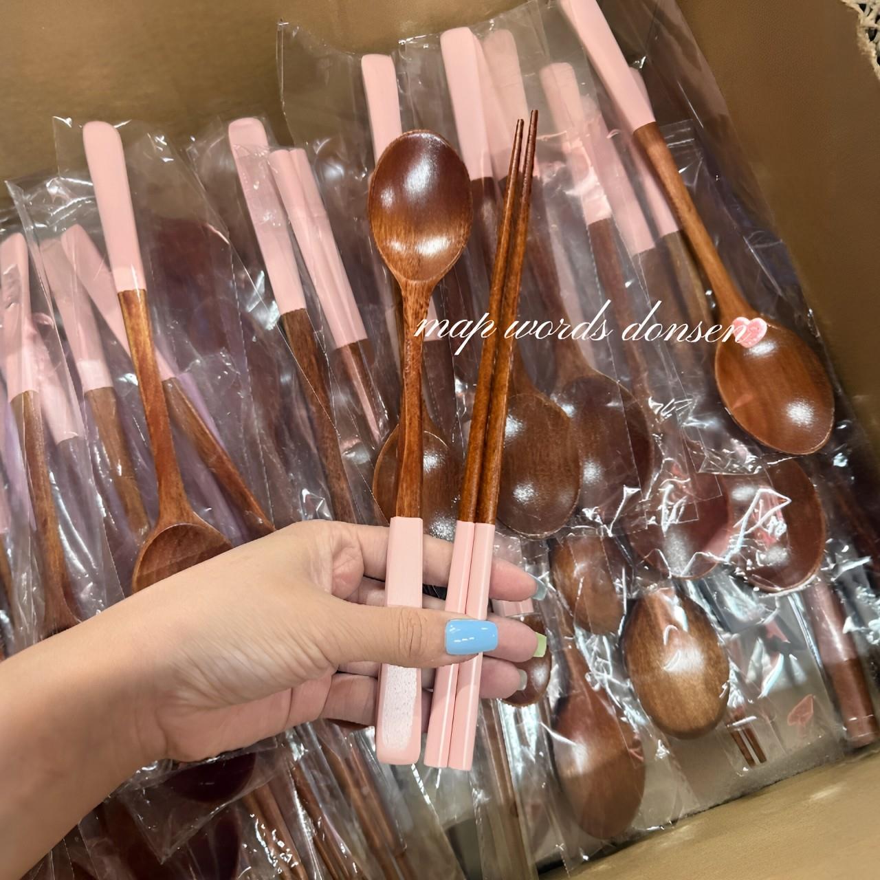 木质筷子家用高档长筷子勺子食品级油炸耐高温不易发霉可爱2026新